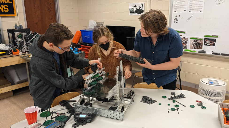 Students from Mt. Everett's Robotics Club